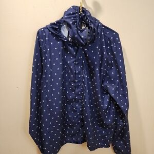 URB Man Lightweight navy Full zip moc neck shirt size XL